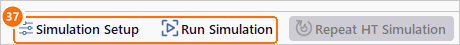 Solve tab buttons Simulation Setup and Run Simulation