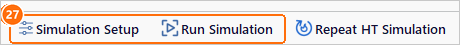 Solve tab buttons Simulation Setup and Run Simulation