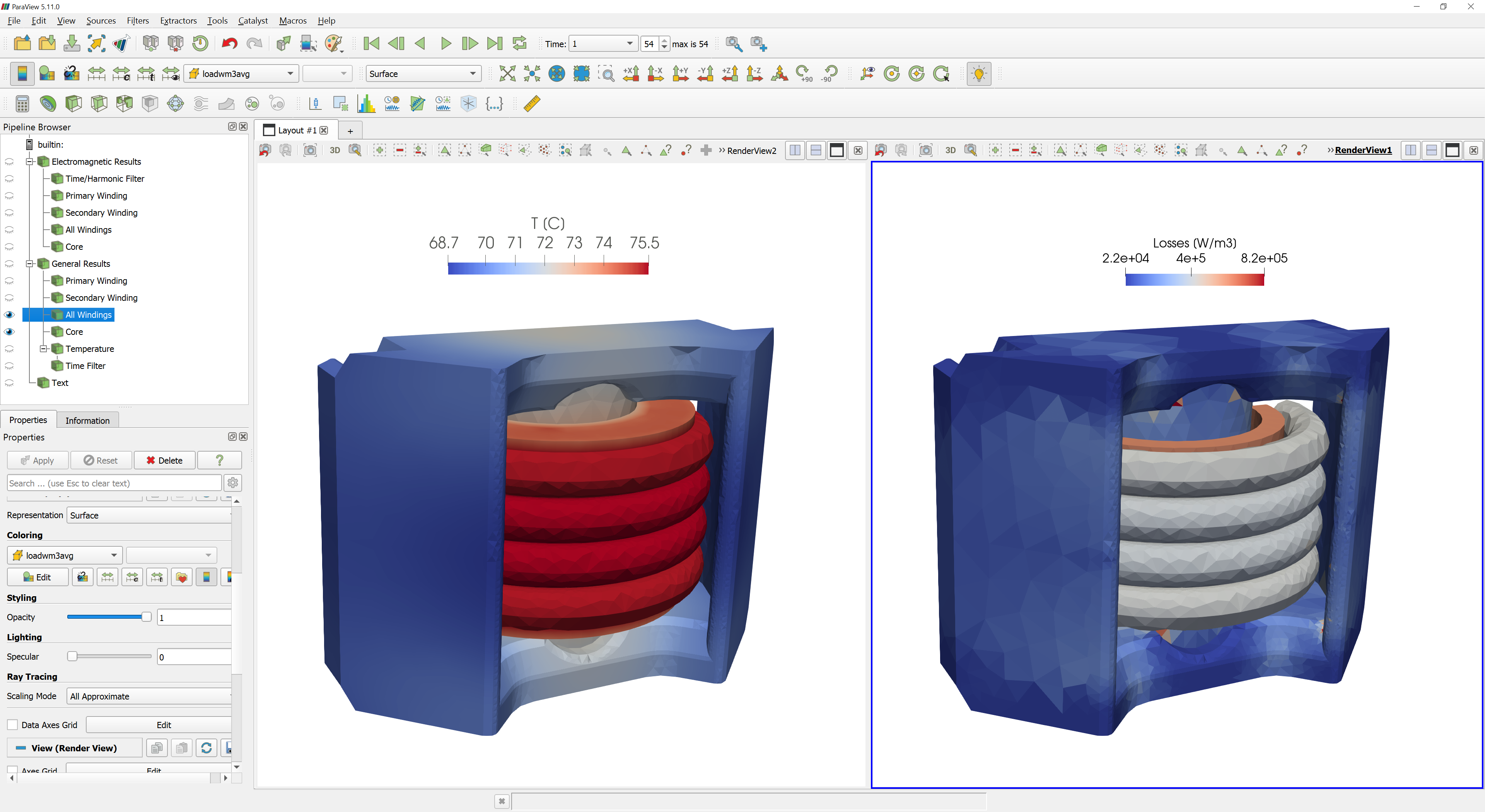 ParaView post-processing tool